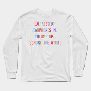 Colorful Quote Design Long Sleeve T-Shirt
